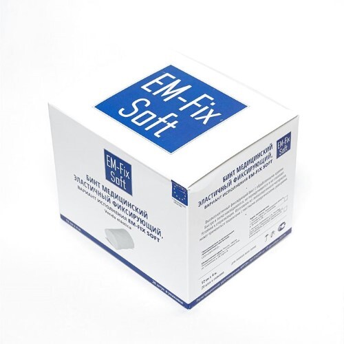 Купить Бинт медицинский эластичный фиксирующий em-fix soft 12 смх4 м 20 шт./белый цена