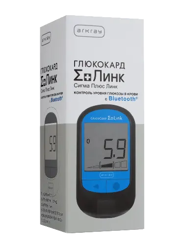 Глюкокард E+линк сигма плюс линк прибор для измерения уровня глюкозы в крови/вариант поставки 2