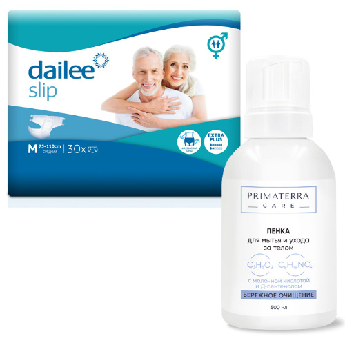 Комплект Dailee Extra Plus M30 + Пенка Primaterra Care 500 мл