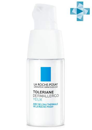Toleriane Dermallergo Интенсивный успокаивающий уход для чувствительной и склонной к аллергии кожи вокруг глаз с маслом ши и ниацинамидом, 20 мл