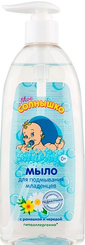 Купить Мое солнышко мыло для подмывания младенцев 400 мл/дозатор цена