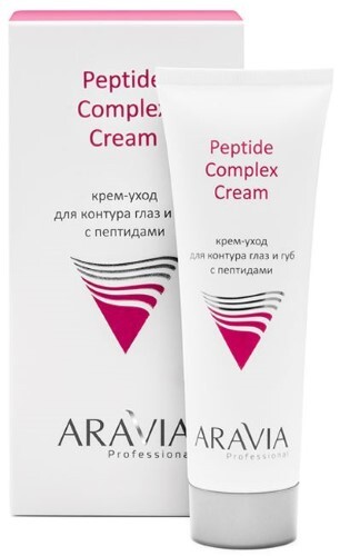 Купить Aravia professional крем-уход для контура глаз и губ с пептидами 50 мл цена