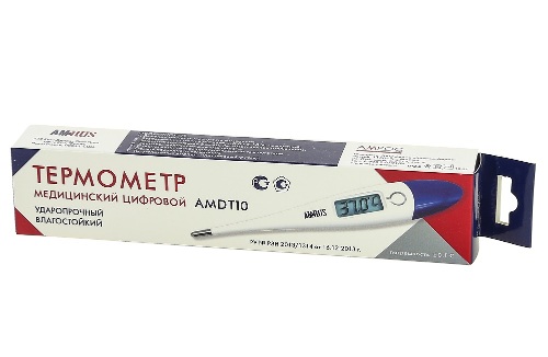 Термометр медицинский цифровой amdt-10 с большим дисплеем