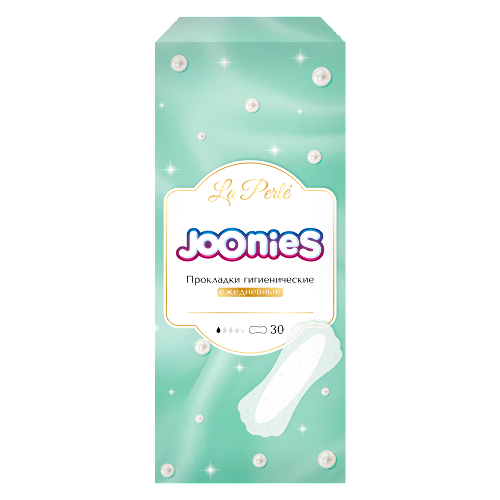 Joonies прокладки ежедневные гигиен женские 30 шт./ la perle