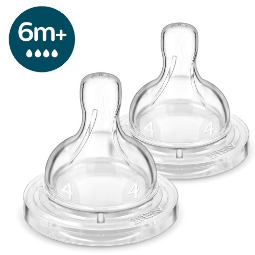 Avent соска поток быстрый Anti-Colic 6+ 2 шт. SCY764/02