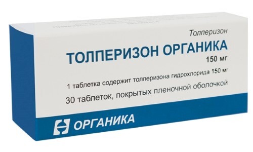 Толперизон органика 150 мг 30 шт. таблетки, покрытые пленочной оболочкой