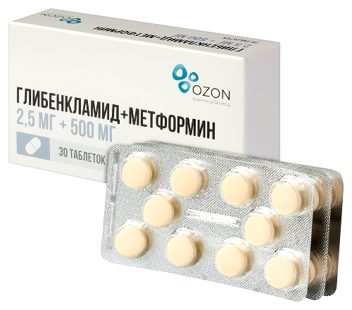 ГЛИБЕНКЛАМИД+МЕТФОРМИН