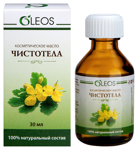 Oleos косметическое масло чистотела 30 мл