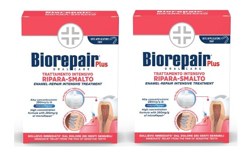 Набор Biorepair plus зубная паста д/снижения чувствительности и восстановления эмали зубов 50мл из 2 уп со скидкой