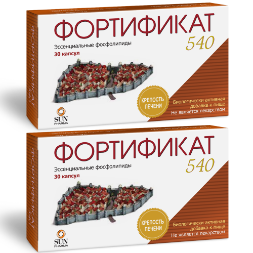Набор из 2-х уп. ФОРТИФИКАТ 540 30 ШТ. КАПСУЛЫ МАССОЙ 760 МГ