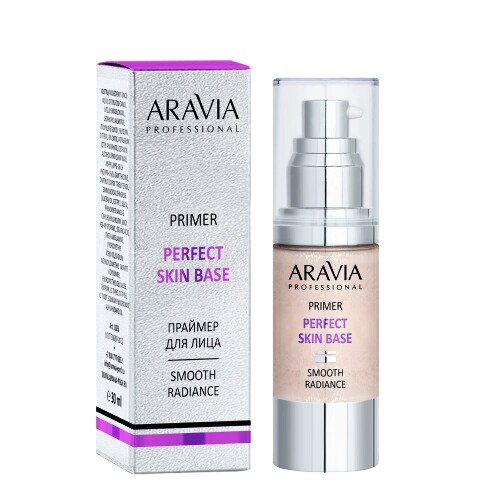 Купить Aravia professional праймер для лица с эффектом сияния и выравнивания тона perfect skin base 30 мл/02 primer цена