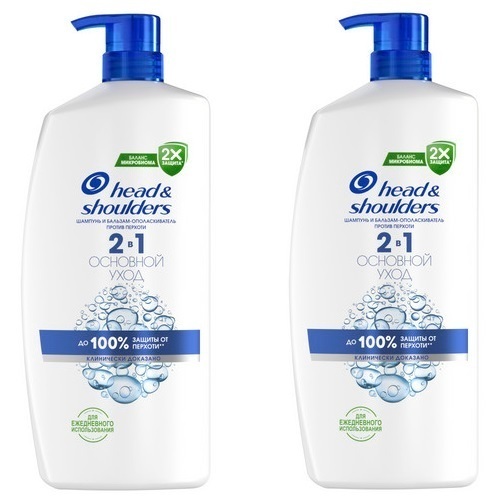 Купить Head & shoulders шампунь и бальзам-ополаскиватель против перхоти 2 в 1 основной уход 800 мл по цене 1322 руб в Москве Head & shoulders шампунь и бальзам-ополаскиватель против перхоти 2 в 1 основной уход 800 мл