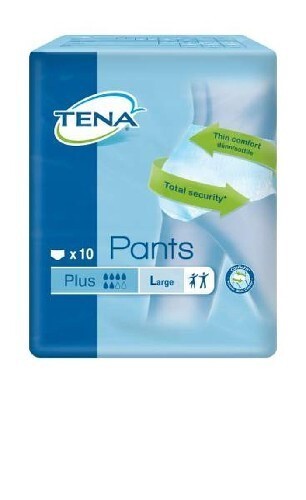 Купить TENA PANTS PLUS ПОДГУЗНИКИ-ТРУСЫ ДЛЯ ВЗРОСЛЫХ L ОБХВАТ ТАЛИИ/БЕДЕР ДО 135СМ N10 цена
