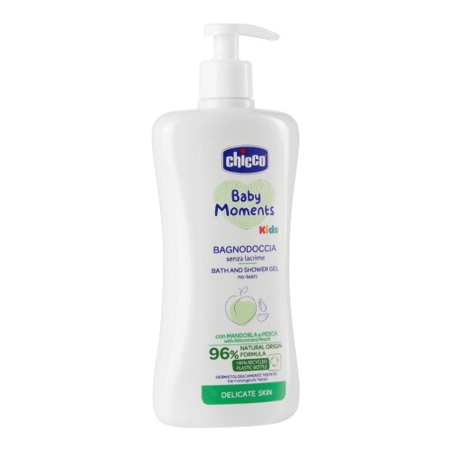 Chicco baby moments пена для ванны и гель для душа 500 мл