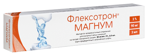 Флексотрон магнум имплантат вязкоэластичный стерильный для внутрисуставной инъекции гиалуронат натрия 3% 30 мг/мл 3 мл 1 шт. шприц