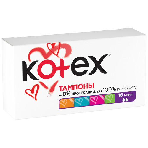 Kotex мини тампоны 16 шт.