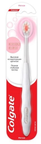 Colgate зубная щетка cushion clean/мягкая