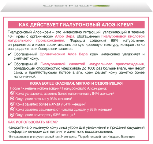 Garnier skin naturals крем питательный для сухой и чувствительной кожи гиалуроновый алоэ крем 50 мл