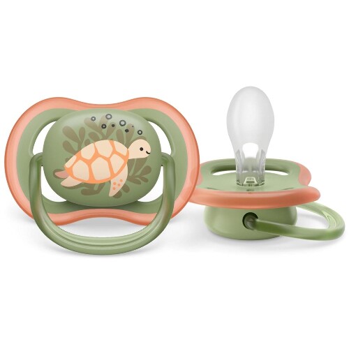 Avent соска-пустышка силиконовая ultra air 6-18 мес 2 шт. scf085/60