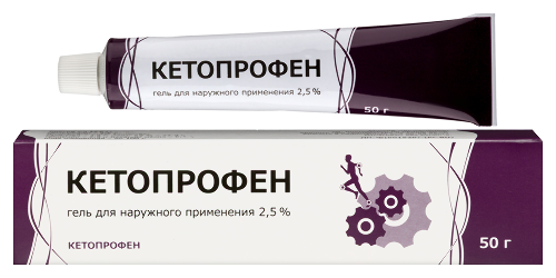 КЕТОПРОФЕН 2,5% 50,0 ГЕЛЬ Д/НАРУЖ ПРИМ/ТУЛЬСКАЯ ФФ