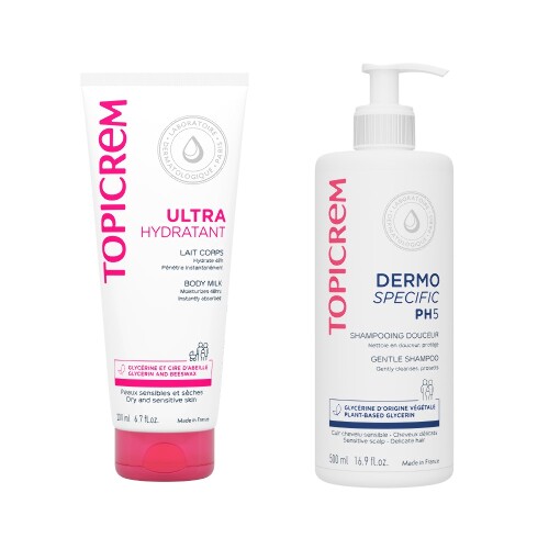 Набор Dermo specific мягкий шампунь рн5 500 мл + молочко ультра-увлаж д/тела 200мл cо скидкой