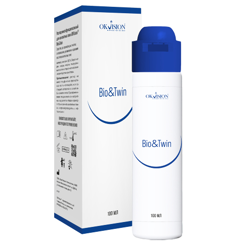 Okvision bio&twin раствор многофункциональный для ухода и хранения контактных линз 100 мл