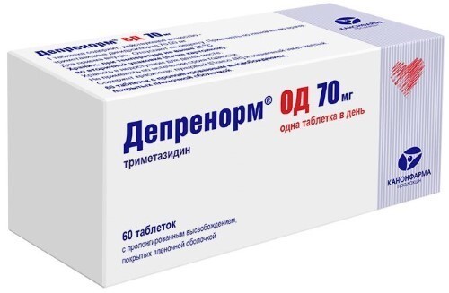 Купить Депренорм од 70 мг 60 шт. таблетки с пролонгированным высвобождением, покрытые пленочной оболочкой цена