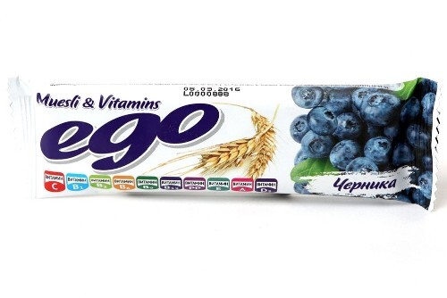 Купить Батончик-мюсли эго черника с экстрактом черники и витаминами в йогуртовой глазури 25 гр цена