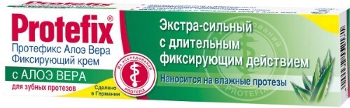 Купить Protefix фиксирующий крем экстра-сильный алоэ вера 47 гр по цене 446 руб в Москве Protefix фиксирующий крем экстра-сильный алоэ вера 47 гр