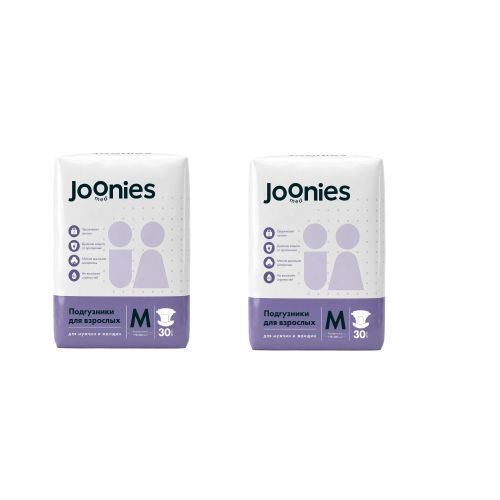 Набор из 2-х упаковок JOONIES MED ПОДГУЗНИКИ ДЛЯ ВЗРОСЛЫХ M 30 ШТ.