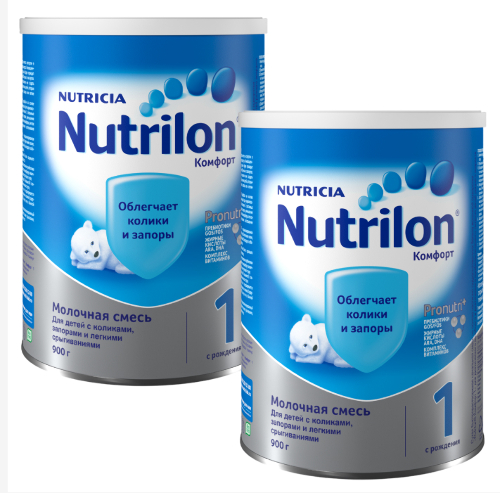 Набор для детей-детская смесь 2 уп NUTRILON-1 КОМФОРТ 900 г