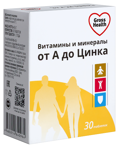 ВИТАМИНЫ И МИНЕРАЛЫ ОТ А ДО ЦИНКА