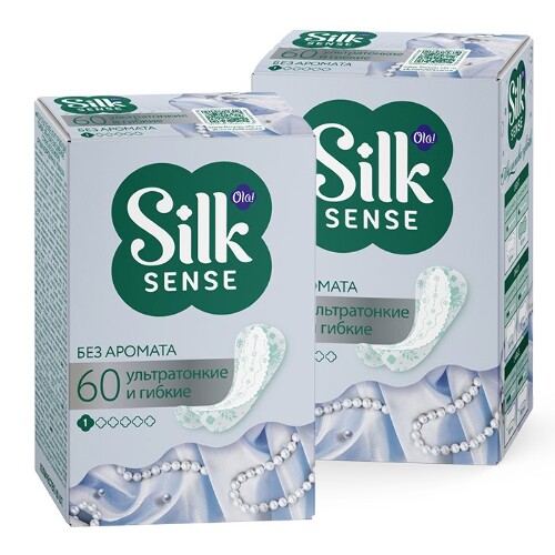 Набор Ola silk sense light прокладки ежедневные тонкие стринг-мультиформ 60 шт. 2 уп по специальной цене 