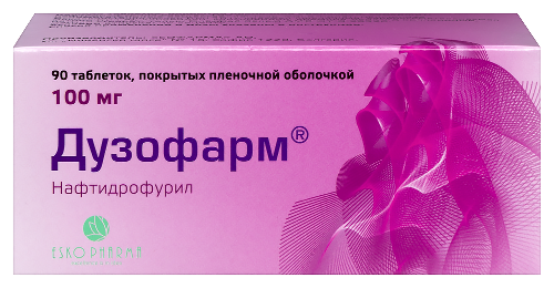 Дузофарм 100 мг 90 шт. таблетки, покрытые пленочной оболочкой