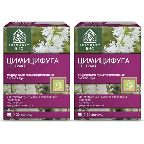 Набор из 2-х уп ЦИМИЦИФУГА (ЧЕРНЫЙ КОХОШ) ЭКСТРАКТ N30 КАПС ПО 0,35Г