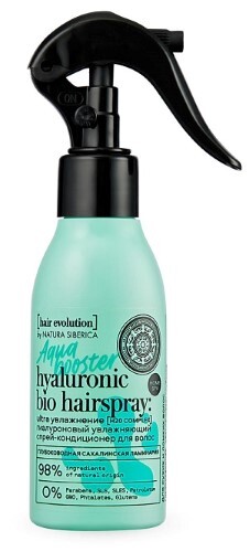 Hair evolution спрей-кондиционер для волос гиалуроновый увлажняющий aqua booster ultra увлажнение 120 мл