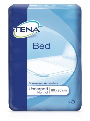 Купить Tena bed underpad normal защитные простыни 60x90 5 шт. цена