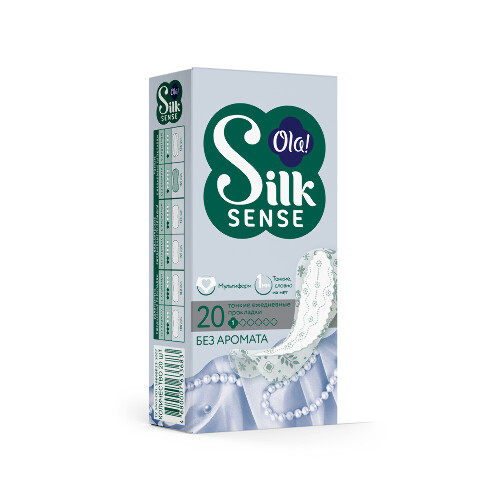 Ola silk sense light прокладки ежедневные тонкие стринг-мультиформ 20 шт.