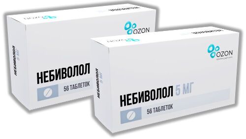Набор из 2х упаковок Небиволол таб. 5мг №56 со скидкой!