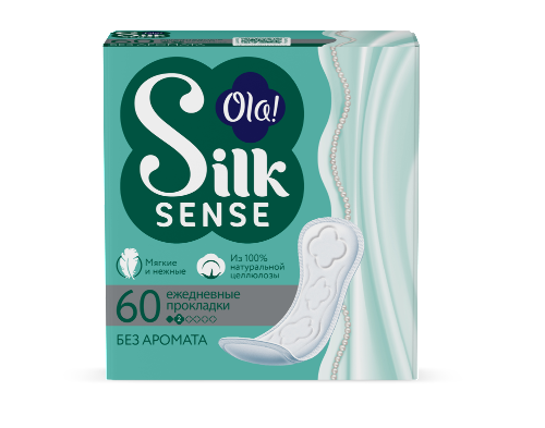 Ola silk sense прокладки ежедневные daily без аромата 60 шт.