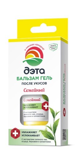 Купить ДЭТА БАЛЬЗАМ-ГЕЛЬ ПОСЛЕ УКУСОВ СЕМЕЙНЫЙ 20МЛ цена
