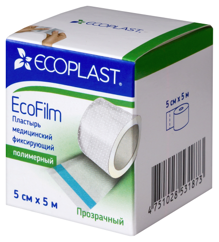 ECOPLAST ПЛАСТЫРЬ ECOFILM МЕДИЦИНСКИЙ ФИКСИРУЮЩИЙ ПОЛИМЕРНЫЙ