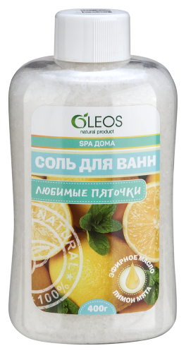 Oleos морская соль любимые пяточки 400 гр