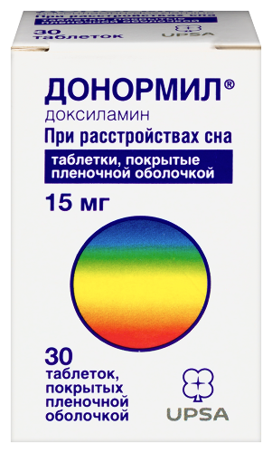 Купить Донормил 15 мг 30 шт. таблетки, покрытые пленочной оболочкой цена