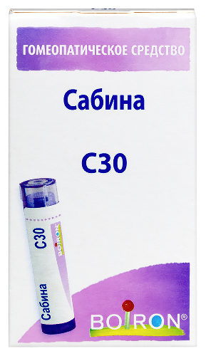 САБИНА С30 ГОМЕОПАТ МОНОКОМП ПРЕПАРАТ РАСТИТ ПРОИСХОЖД