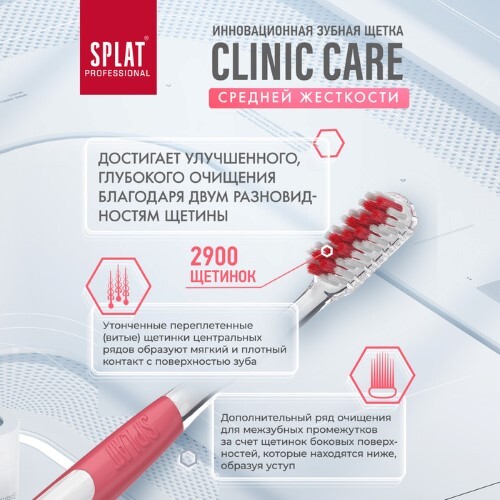 ЗУБНАЯ ЩЕТКА СПЛАТ CLINIC CARE