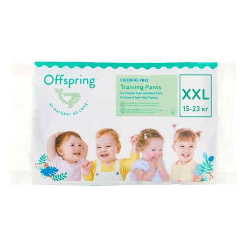 Купить Offspring подгузники-трусики детские xxl/15-23 кг 3 шт./ 3 расцветки цена
