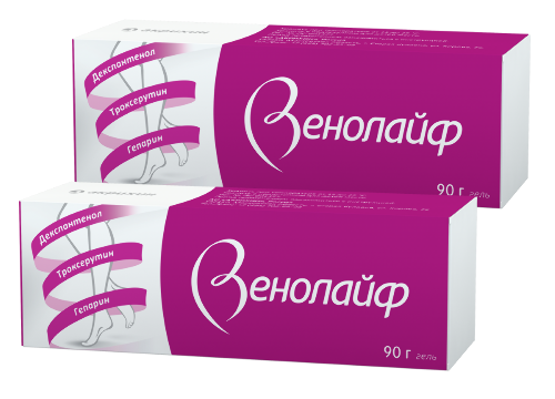 НАБОР ВЕНОЛАЙФ 0,25%+5%+2% 90,0 ГЕЛЬ Д/НАРУЖ ПРИМ закажи 2 упаковки со скидкой 350 рублей