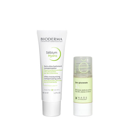 Набор Bioderma Sebium Hydra крем 40 мл + Etat Pur Сыворотка с глюконатом цинка 3% 15 мл