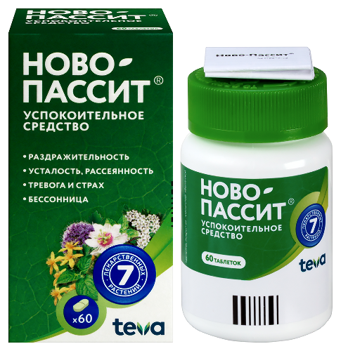 Ново-пассит 60 шт. таблетки, покрытые пленочной оболочкой